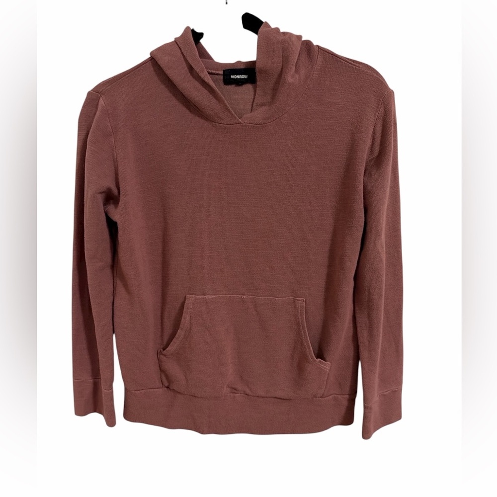 Monrow Mauve Hoodie Sweater Size Small